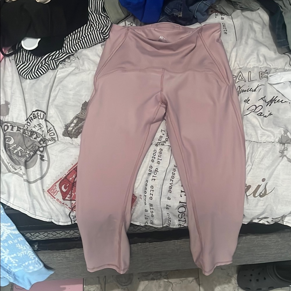 RBX Pink Performance Leggings High-Waisted Stretch